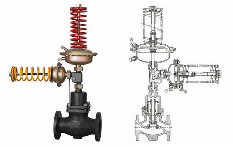 自力式壓力、壓差組合閥結(jié)構(gòu)圖